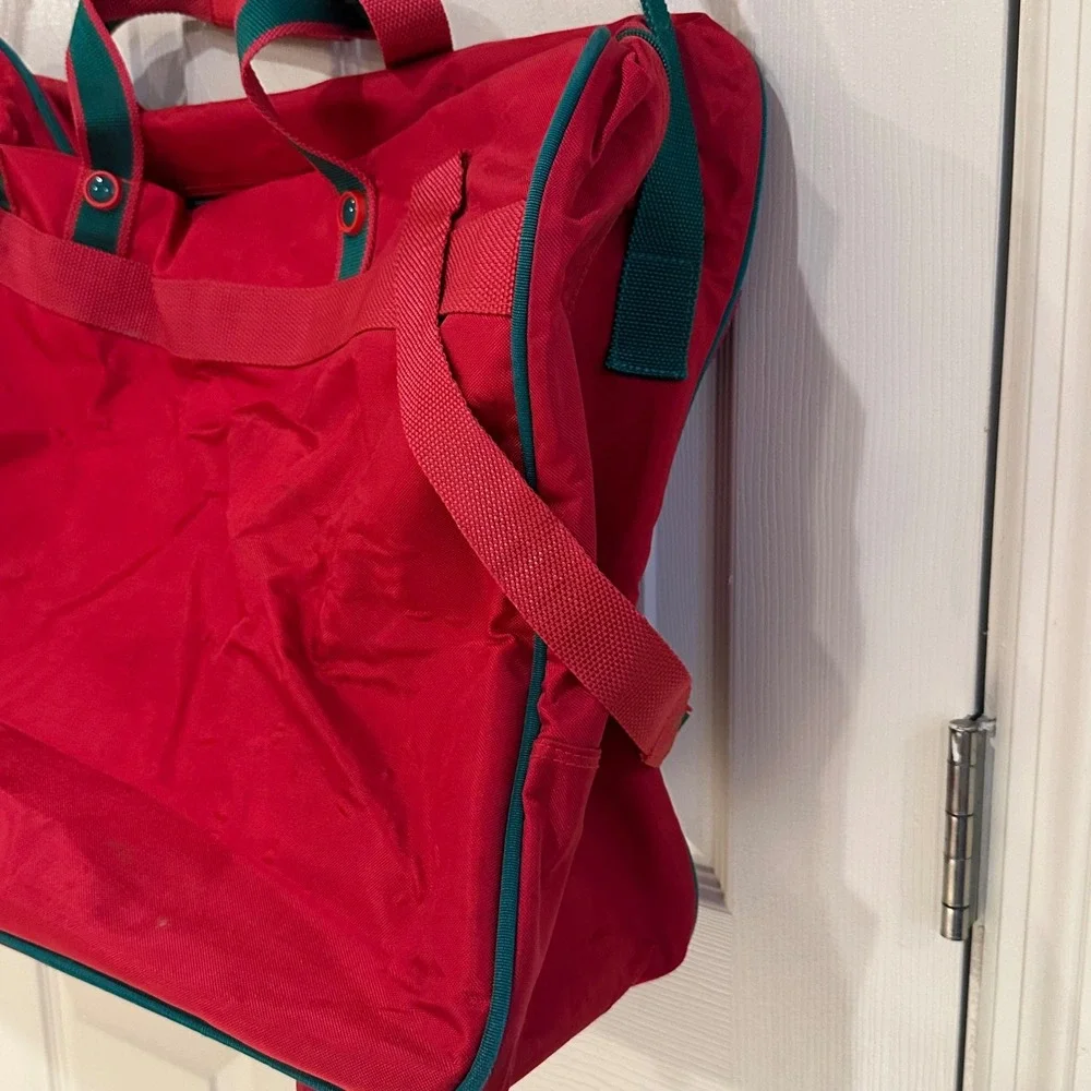 Vintage Coca-Cola Sportswear Red Nylon Duffel Bag Travel Weekender Gym Bag